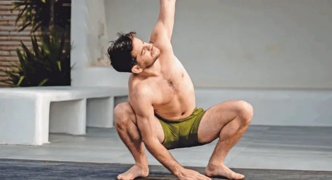 Portrait of Major Mouvement, French physical therapist with suspenders, movement specialist