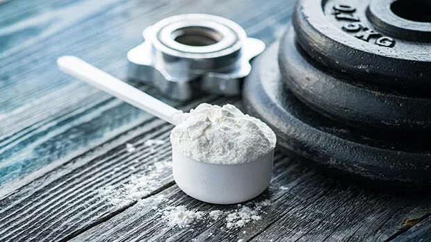 man taking creatine